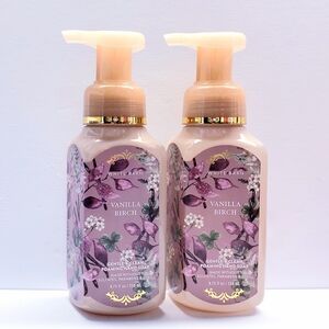 Bath & Body Works VANILLA BIRCH Gentle & Clean Foaming Hand Soap, 8.75 Oz(2 pcs)